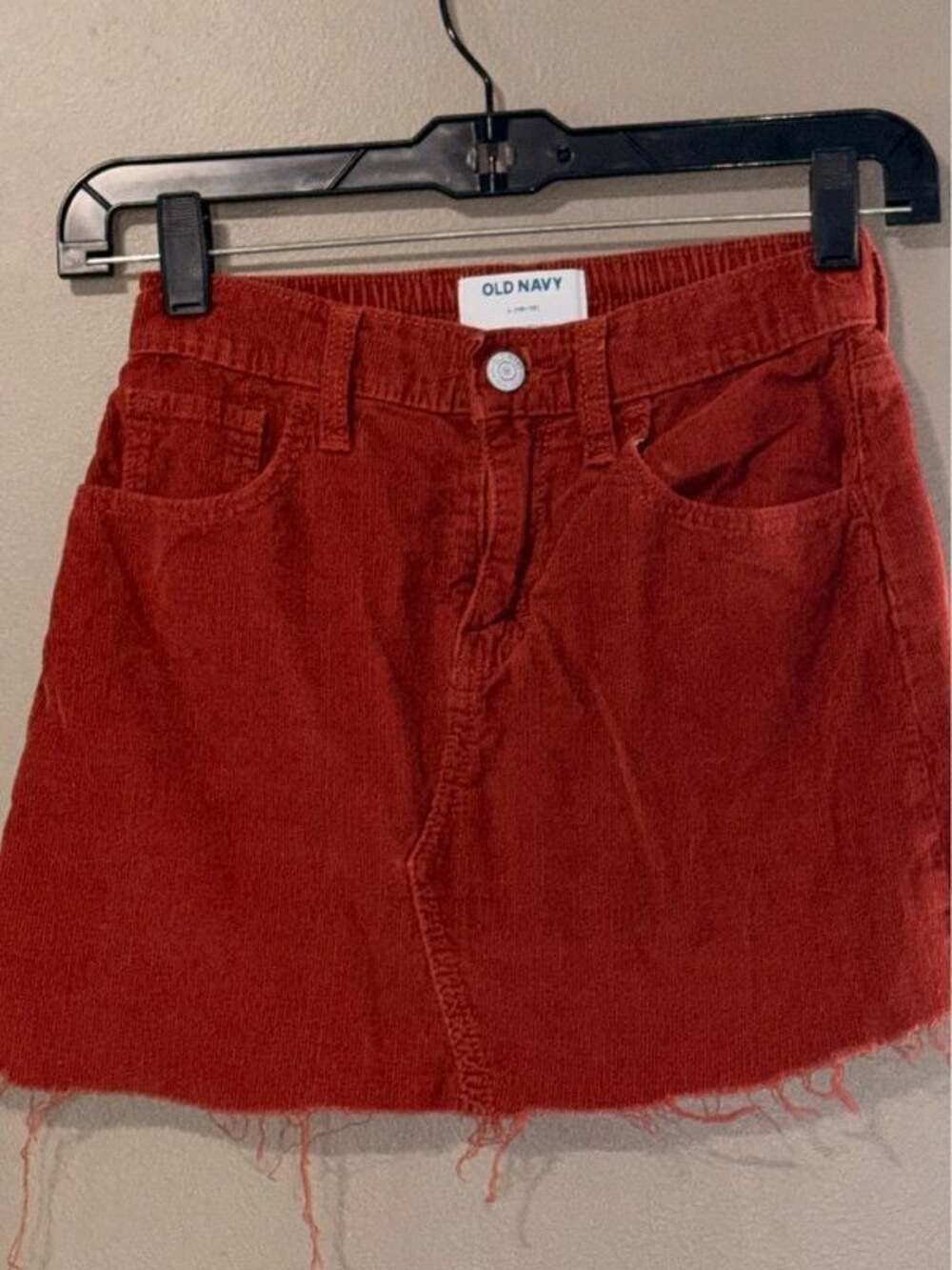 Orange Jean skirt